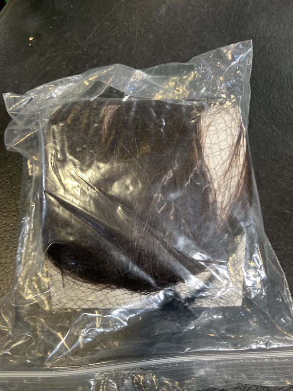Photo 1 of Lommel Clip in Bangs,100% Real Human Hair Wispy Fake Bangs Hair Clip for Women Dark Brown Natural Curtain Fringe with Temples Hairpieces for Daily Wear and Various festivals(Dark Brown)