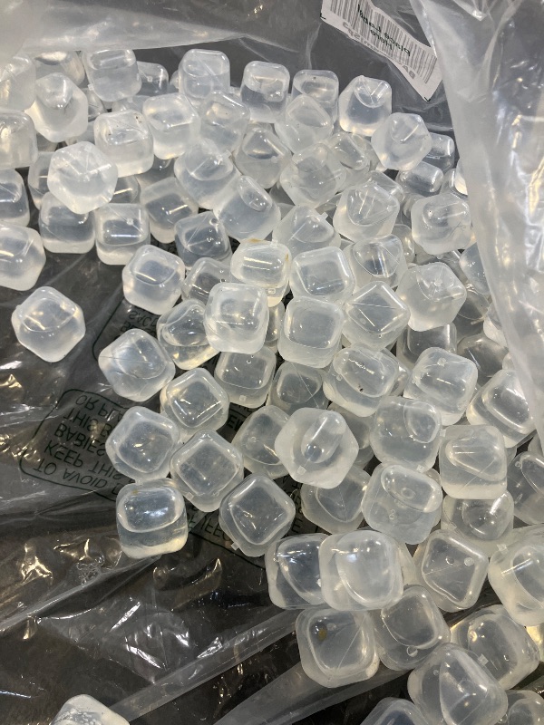 Photo 1 of 380 Pack Reusable Ice Cubes for Drinks, BPA-Free Plastic Ice Cubes, Refreezable & Washable Ice Cubes Reusable Without Diluting for Whiskey, Coffee, Parties, Camping & Ice Bath