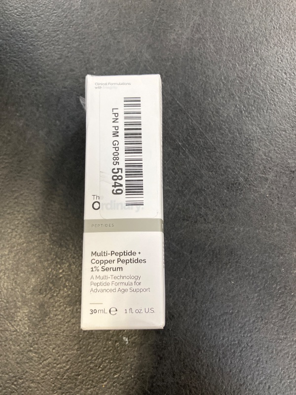 Photo 1 of The Ordinary Multi-Peptide + Copper Peptides 1%, GHK-Cu Anti-Aging Serum for Fine Lines and Skin Elasticity, 1 Fl Oz