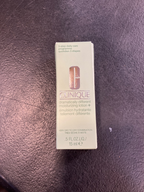 Photo 1 of Clinique Dramatically Different Moisturizing Lotion+ | Hydrating Face Mositurizer With Glycerin and Urea | Strengthens Skin Barrier | Step 3 in 3-Step Skin Care Routine, Mini Travel Size, 0.5 Fl Oz
