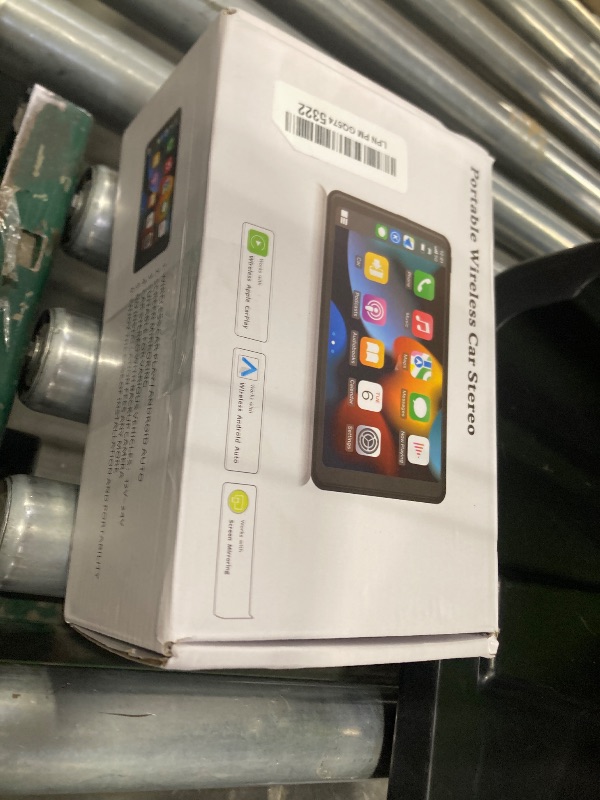 Photo 1 of Portable Wireless with Apple CarPlay and Android Auto Screen for Car, 7" HD Touch Screen Car Stereo with Mirror Link, Bluetooth 5.2, Backup Camera, AUX,FM Transmitter for All Vehicle