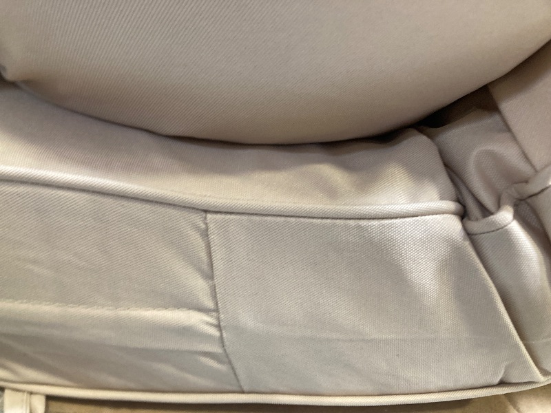 View 2 of AAAAAcessories Outdoor Seat Cushions for Chairs, Fade-Resistant, Waterproof Patio Furniture Replacement Cushions, 24" x 24" x 5" + 24" x 19", Sandstone Beige