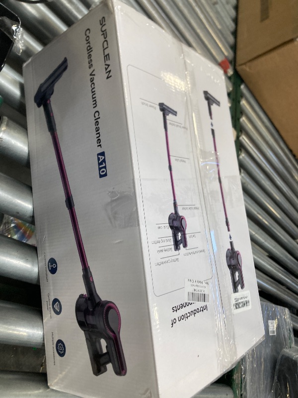 View 3 of Cordless Vacuum Cleaner for Home,600W 40000PA 70Mins, Self-Standing,Powerful Suction Anti-Tangle Long&Pet Hair, Easily Picks Up Hard/Soft Debris for All Surfaces:Hardwood Floors,Tile,Carpet (Magenta)