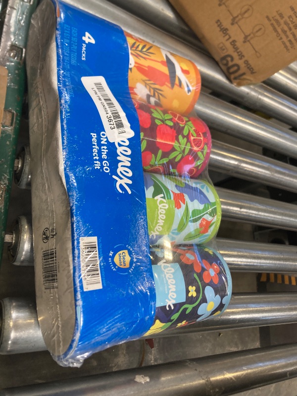 Photo 1 of Kleenex Perfect Fit Facial Tissues, 4 Cannisters, 50 Tissues per Can, 2-Ply (200 Total), Packaging May Vary