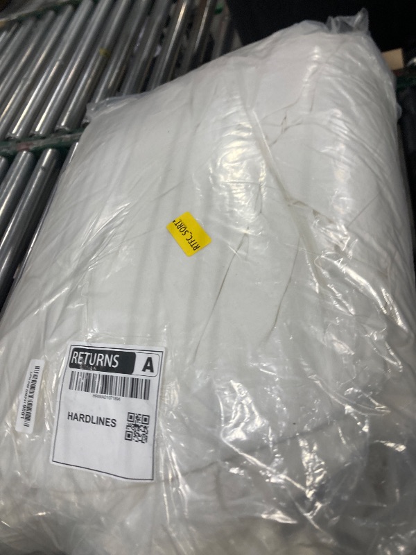 Photo 1 of Luxury Goose Feather Down Comforter King Size - 1600 TC/DM Cotton Blend Medium Warmth Duvet Insert for All Season High Fill-Power Hotel Bedding Comforters, King 106" X 90"