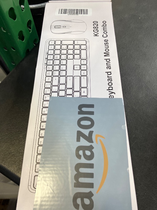 Photo 1 of Wireless Keyboard and Mouse Combo, Full-Size Silent Ergonomic Keyboard and Mouse, Sleep Mode, Long Battery Life, 2.4G Lag-Free Cordless Mice Keyboard Set for Computer, Laptop, PC, Mac, Windows (Black)