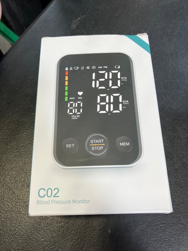 Photo 1 of Oklar Blood Pressure Monitor Upper Arm Monitors for Home Use BP Machine Sphygmomanometer with 2x120 Reading Memory Adjustable Arm Cuff 8.7"-15.7" Large Display with LED Background Light Storage Bag
