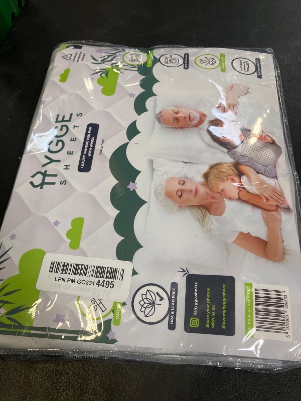 Photo 1 of Hygge Sheets®? Organic Washable Incontinence Bed Pads with Tucks - 100% Waterproof Reusable Mattress Protector Underpads - Rayon derived from Bamboo - Twin