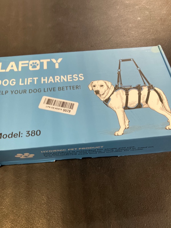 Photo 1 of Lafoty Dog Lift Harness for Large Male Dogs, 2-in-1, Back Leg Support & Mobility Assistance for Senior Dogs, Post-Surgery Recovery Sling(Black, Large)