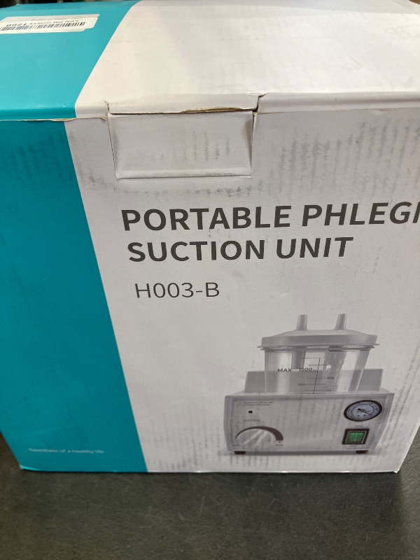 Photo 1 of Jeogejin Portable Veterinary Suction Machine for Home Use with 1000ml Capacity, 110V Electric Suction Machine with Adjustable Power, Low Noise
