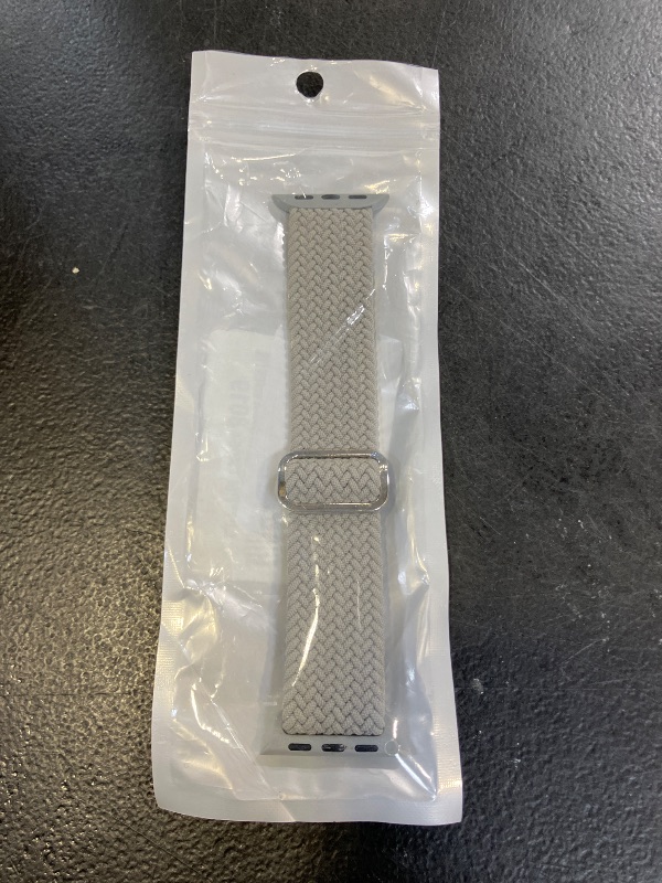 Photo 1 of IMIVIO Compatible with Apple Watch Bands for Women 40mm 44mm 45mm 38mm 41mm 42mm 46mm 49mm for Men, Adjustable Braided Sport Nylon Loop Straps for iWatch Series 11/10/9/8/7/6 SE/Ultra 3 2 1(Lightgray)