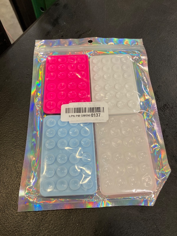 Photo 1 of JingJinYY 8 Pack Silicone Suction Phone Case Adhesive Mount, Enhanced Suction Power and Upgraded Thickened Sticky Phone Grip, Durable, Hands-Free Sticky Phone Holder, 2.56"x3.94"