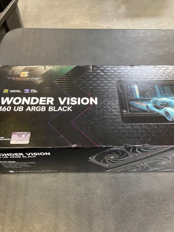 Photo 1 of Thermalright Wonder Vision 360 UB ARGB Black AIO CPU Liquid Cooler,for AM5/Intel LGA1851/1700,6.67-inch 3D Curved Screen with 2400x1080 Resolutions,Magnetic Panel Screen,3D/2D Video Support
