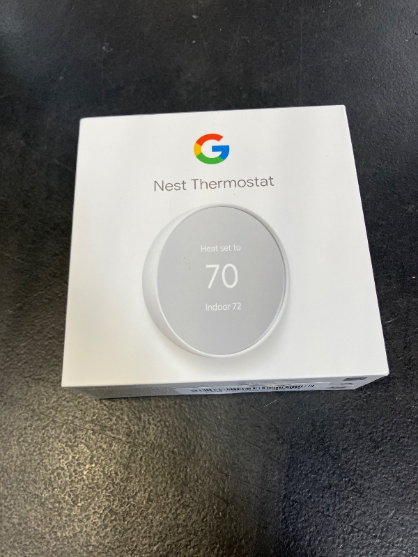Photo 1 of Google Nest Thermostat - Smart Thermostat for Home - Programmable Wifi Thermostat - Snow