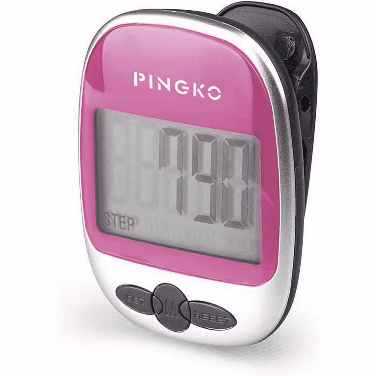 Photo 1 of PINGKO Outdoor Multi-Function Portable Sport Pedometer Step/Distance/Calories/Counter - Pink