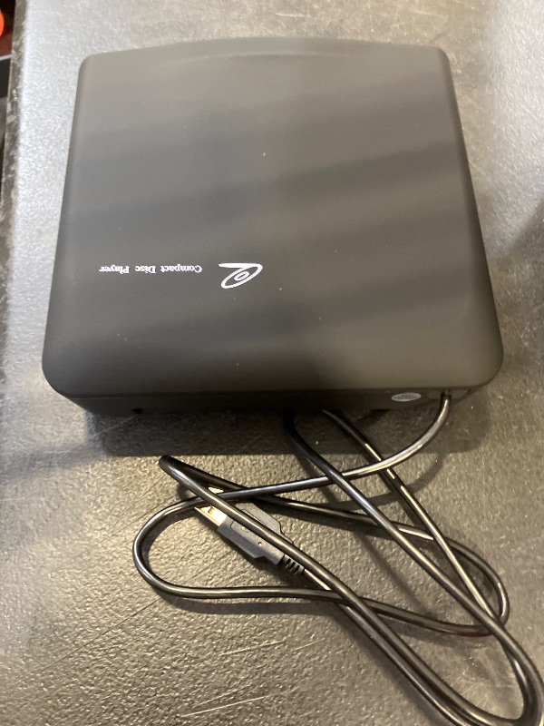 Photo 1 of Doikce Portable CD Player for Car, External USB Compact Disc Drive for Vehicles Without Built-in Audio, Advanced Anti-Skip & Resume Playback, Dual Connection for Road Trips, Black
