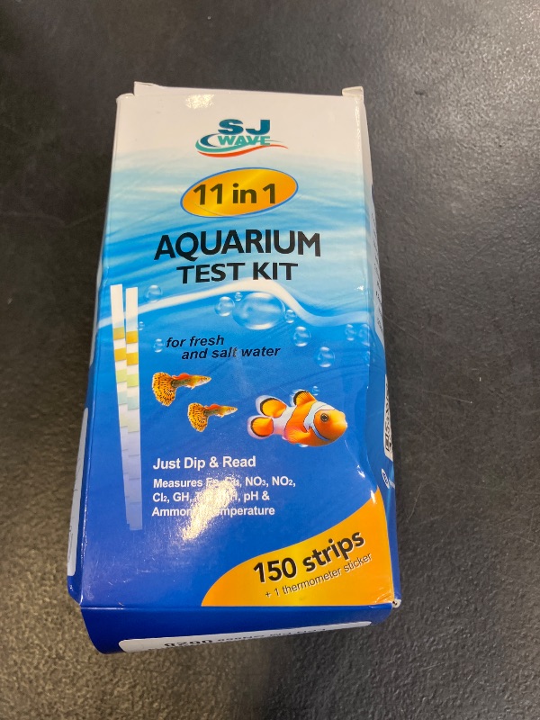 Photo 1 of 11 in 1 - Aquarium Test Strips | 950 Tests - 150 Strips | Fish Tank Aquariums Water Test Kit & ebook | Aquarium Thermometer | Fish Tank Water Testing Kit Includes 50 Ammonia Strips | Versatile Usage