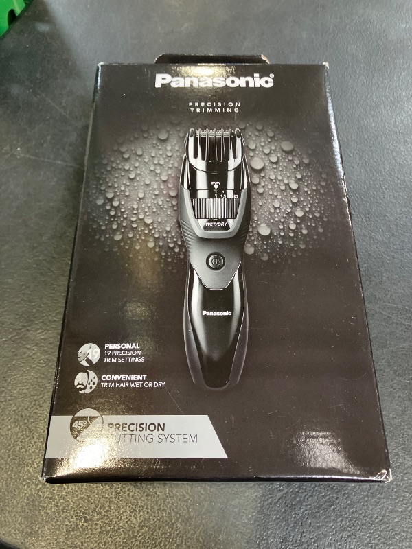 Photo 1 of Panasonic Cordless Beard Trimmer for Men with Precision Dial, 19 Adjustable Length Settings, Rechargeable Battery, Washable, Birthday Gifts for Men, ER-GB42-K (Black)
