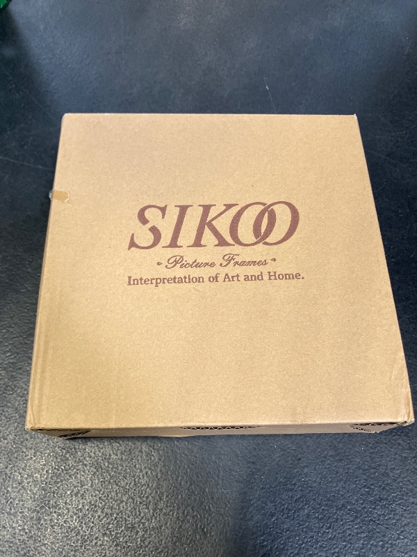 Photo 1 of SIKOO 4x4 Vintage Picture Frame Square Small Antique Picture Frame Wall Mount and Tabletop Display Vintage Wall Decor Retro Photo Gallery Black and Gold