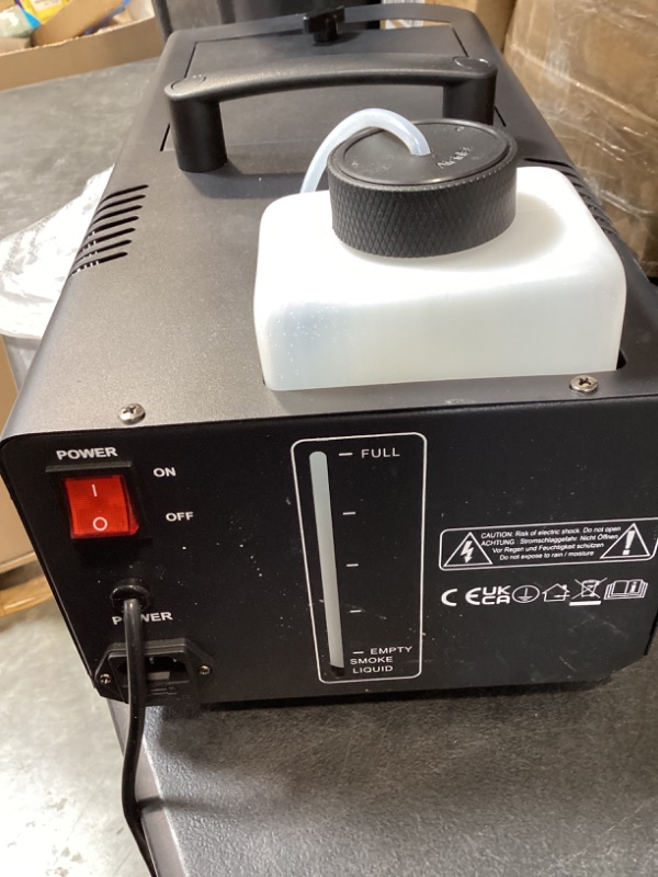 Photo 1 of Low Lying Fog Machine with Remote Fast Heating Easy Opertative Dry Ice Compatible for Stage Halloween Wedding Escape Room Effects