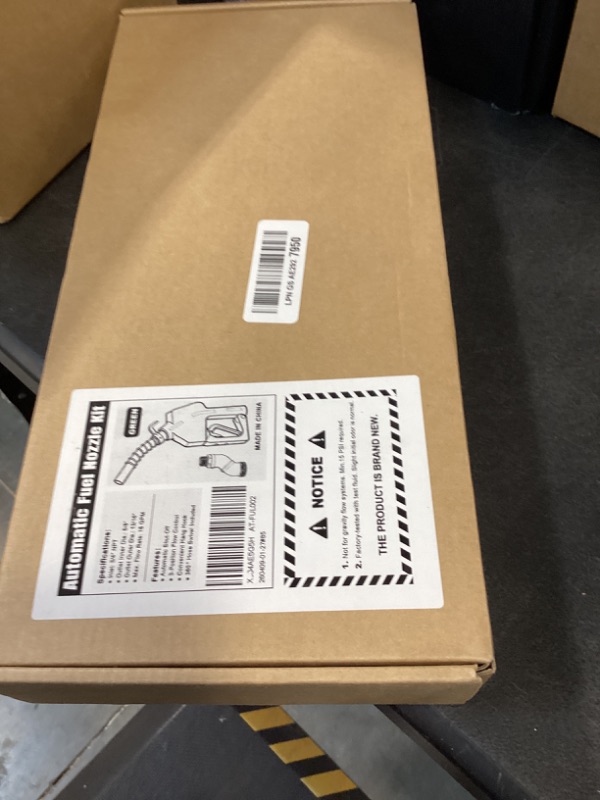 Photo 1 of 3/4" Green NPT Fuel Transfer Nozzle Kit, High Flow Auto Shut-Off Fuel Nozzle with 360° Hose Swivel, Suitable for Diesel, Gasoline, Kerosene (13/16" Spout, 3 Gear Padlock, 16 GPM)