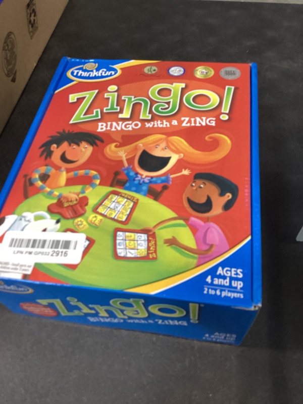 Photo 1 of ThinkFun Zingo Bingo Award Winning Preschool Game for Pre-Readers and Early Readers Age 4 and Up - One of the Most Popular Board Games for Boys and Girls and their Parents (97700)