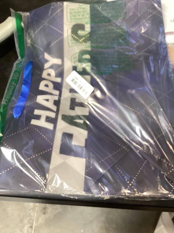 Photo 1 of Loveinside Father's Day Gift Bag with Tissue Paper, Tag and Greeting Card for Dad, Birthday, and More - 16x6x12inch, 1 Pcs - Navy Blue