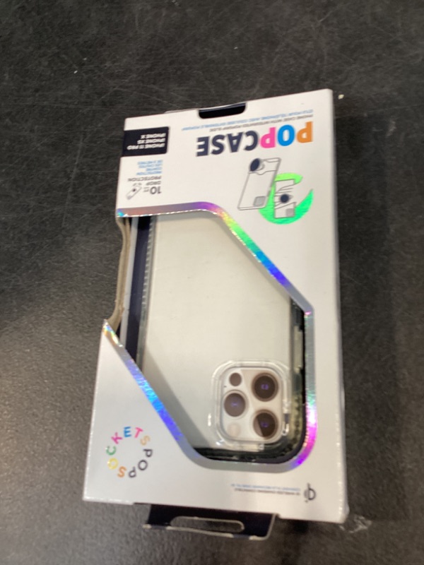 Photo 1 of PopSockets iPhone X, XS and 11 Pro Case with Phone Grip and Slide, Phone Case for iPhone X, XS and 11 Pro - Clear