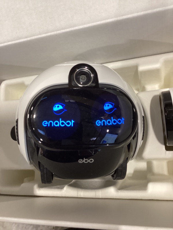 Photo 1 of Enabot EBO Max FamilyBot AI Home Camera: 4K Camera Robot Companion, Manual Mapping, V-SLAM, 2-Way Video Call, Auto-Recharge, Smart Patrol, Gift for Long Distance, Pets, Kids & Elderly