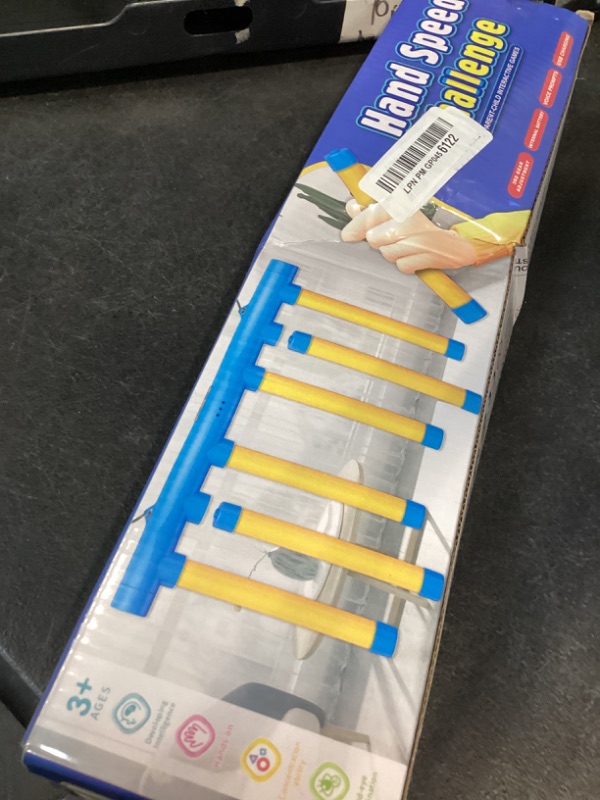 Photo 1 of Shelprojsu Reflex Drop Sticks Challenge Game, 3 Adjustable Catching Falling Sticks Game, Hand Eye Coordination Training Game, Reaction Time Training Hand Speed Challenge Game (Blue)