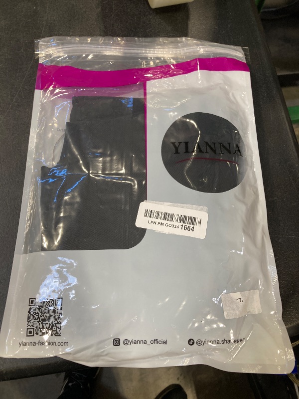 Photo 1 of YIANNA Fajas Colombianas Moldeadoras Postpartum Shapewear Tummy Control for Women Full Body Shaper Butt Lifter Compression Garment with Zipper Crotch, YA7283-Black-M