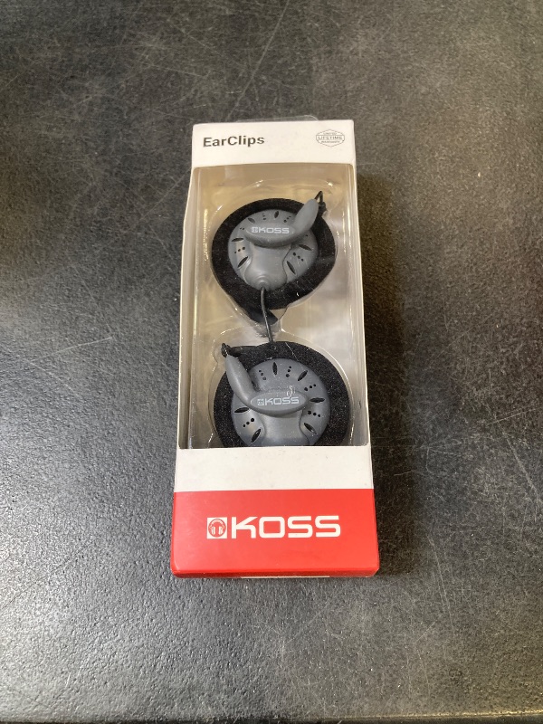 Photo 1 of Koss KSC75 Portable On-Ear Clip Headphones, Retro Style, Ultra Lightweight, Grey