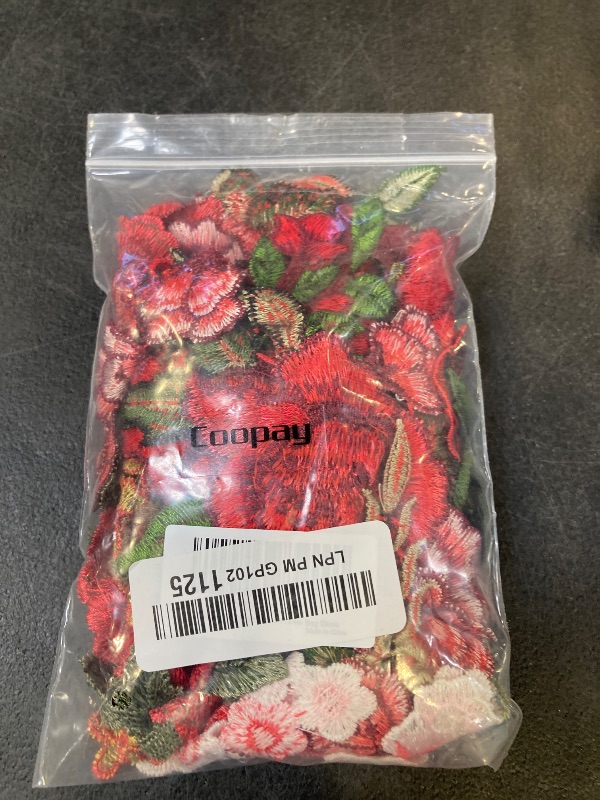 Photo 1 of Coopay 16 Pieces Multifarious Embroidery Lace Flower Applique Sew On Patches DIY Collar Bust Dress Bag Shoes