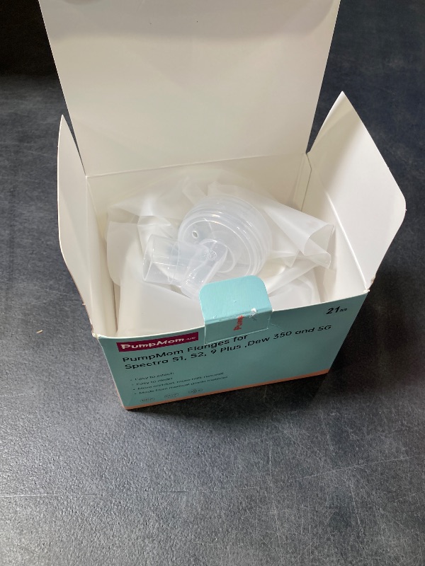 Photo 1 of PumpMom-us 21mm Flanges Compatible with Spectra S2 S1 9 Plus Breast Pumps Accessories, Replacement Breast Shield for Spectra Pump Parts and 21 mm Flange