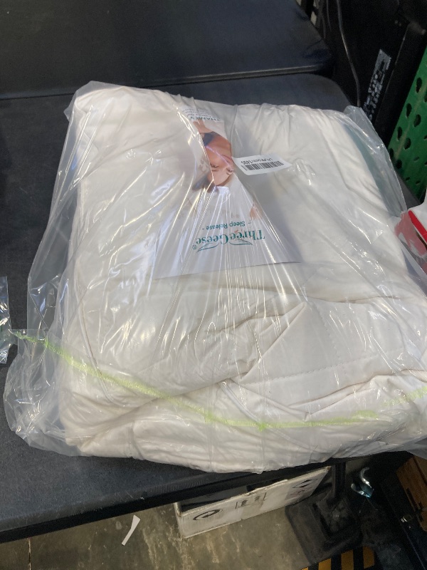 Photo 1 of Three Geese White Goose Feather & Cotton Pillows Queen/Standard Size Set of 1- Soft 600 Thread Count 100% Cotton, Medium Firm,Soft Support, White Solid