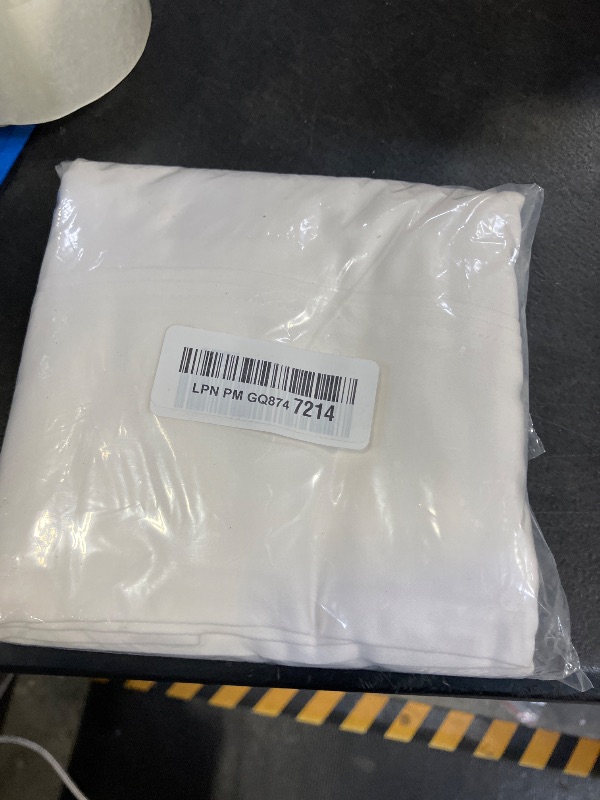Photo 1 of Amazon Basics 400 Thread Count Cotton Pillowcases, Standard, 30" L x 20" W, White - Set of 2, Pillows Not Included
