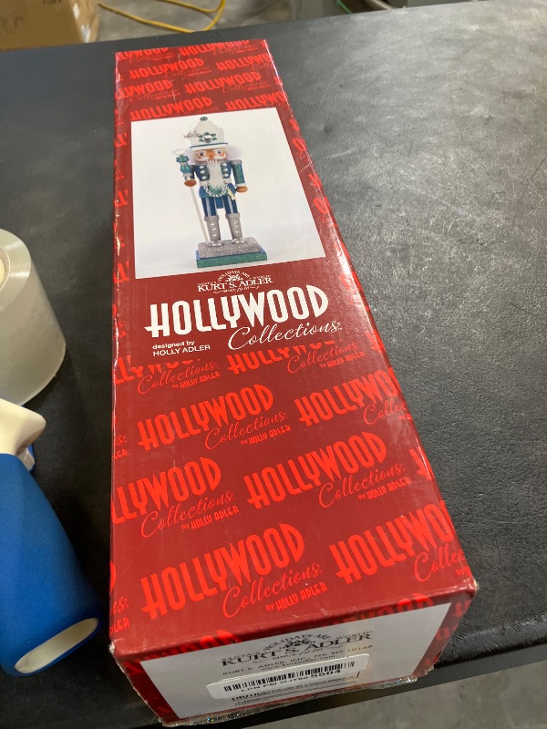 Photo 1 of Kurt Adler Hollywood Nutcracker, 17-Inch, Turquoise/White