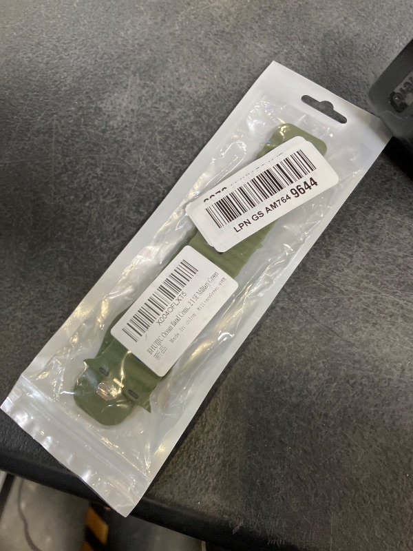 Photo 1 of BHUIJIC Ocean Band Compatiable with Apple Watch Ultra Band 49mm 46mm 45mm 44mm 42mm for Men Women, Sport Wristband Adjustable Silicone Strap for Apple Watch Ultra 3 2 1 iWatch Series 11 10 9 8 7 6 5 4 SE Army Green