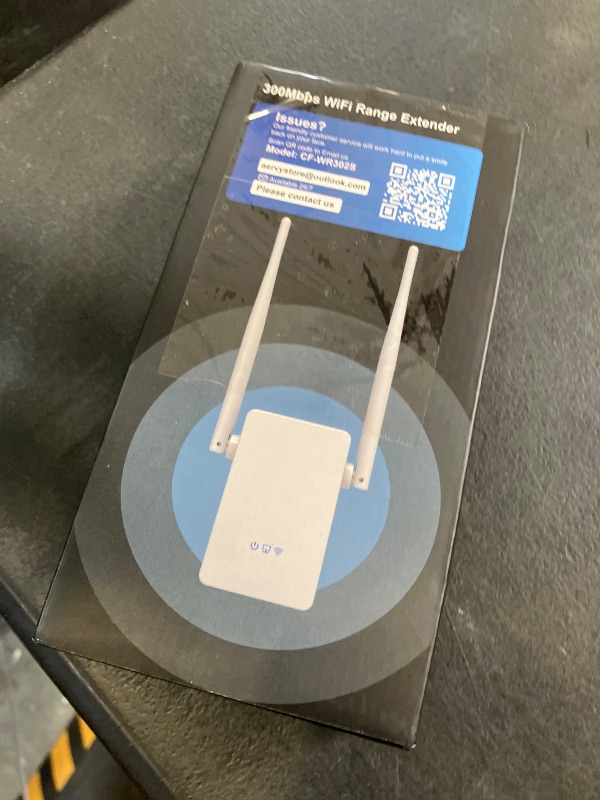 Photo 1 of AERVY WiFi Extender Signal Booster - 4X Faster, 10,000 sq.ft Coverage, Black