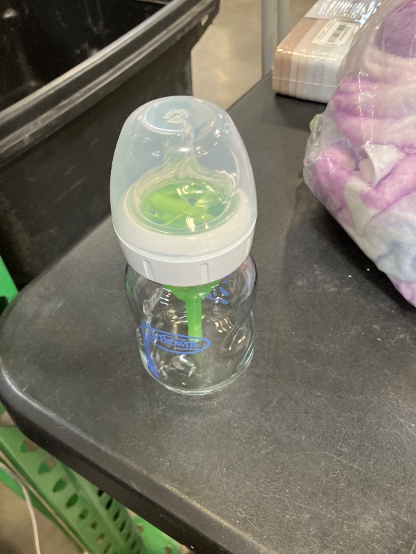 Photo 1 of Dr. Brown's Anti-Colic Options+ Wide-Neck Baby Bottle, 5 oz,  | Clinically proven to reduce colic, bottles with Level 1 slow flow nipples, 0m+, BPA-free
