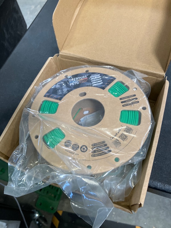 Photo 1 of OVERTURE PLA Plus (PLA+) 3D Printer Filament 1.75mm, 1kg Green | Stronger & More Durable, Tangle-Free 1kg (2.2lbs), High Precision +/- 0.02mm, Fit Most FDM 3D Printers (Green)