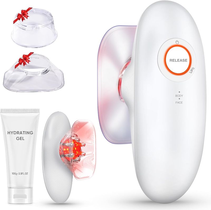 Photo 1 of 3-in-1 Body Sculpting Machine, 3-in-1 Electric Cellulite Massager-3 Modes Adjustable Body Sculpting Machine- Home Use Cupping Therapy Tool for Back, Belly, Waist, Arms, Legs - White