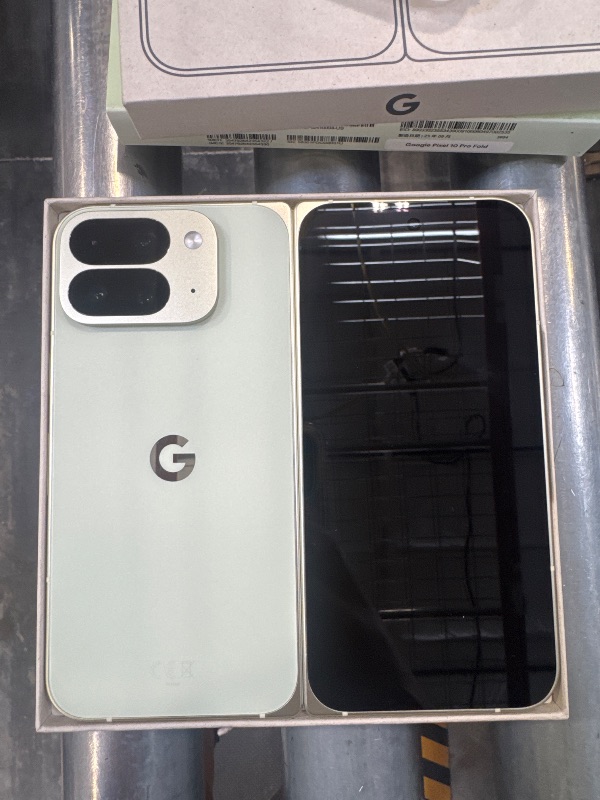 Photo 1 of Google Pixel 10 Pro Fold - Unlocked Android Smartphone with Gemini, Your AI Assistant - Advanced Triple Rear Camera System - 24+ Hour Battery - Foldable Display - Hands-Free Video - Jade - 512 GB