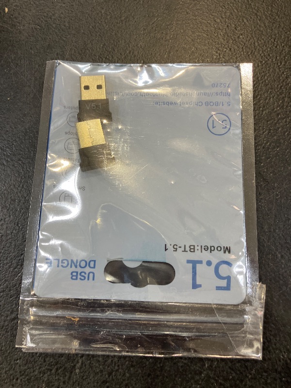 Photo 1 of 2 Pack Bluetooth Adapter for PC, Wansurs USB Bluetooth Adapter 5.1 EDR, BT Dongle Wireless Receiver for Speaker, Mouse, Keyboard, Headphones Compatible with Win10/11