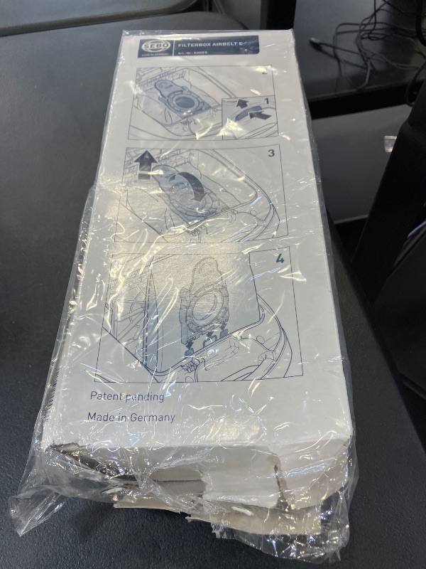 Photo 1 of SEBO Filter Bag Box Airbelt E, 8 Three-Layer Ultra Bags with caps #8300AM