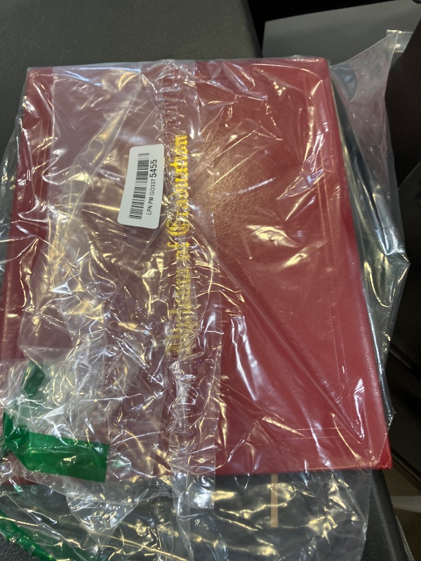 Photo 1 of GraduatePro Imprinted Diploma Cover 8.5 x 11, Leatherette Padded Certificate Covers, Graduation Document Holder Letter Size, Maroon