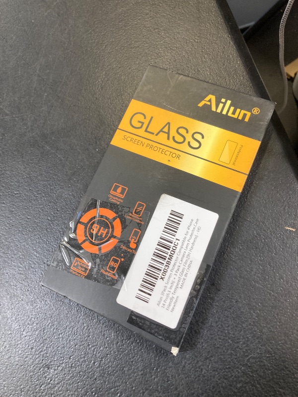 Photo 1 of Ailun 3 Pack Screen Protector for iPhone 14 Pro [6.1 inch] + 3 Pack Camera Lens Protector,Sensor Protection,Dynamic Island Compatible,Case Friendly Tempered Glass Film,[9H Hardness] - HD