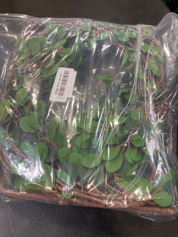 Photo 1 of EDIMENS 4 Packs 41.7 Inch Artificial Ficus Branches Faux Stems Eucalyptus Branches Faux Leaf Spray Green Ficus Twig Stems Greenery Stems Faux Branches for Vase Filler Home Office Wedding Decoration
