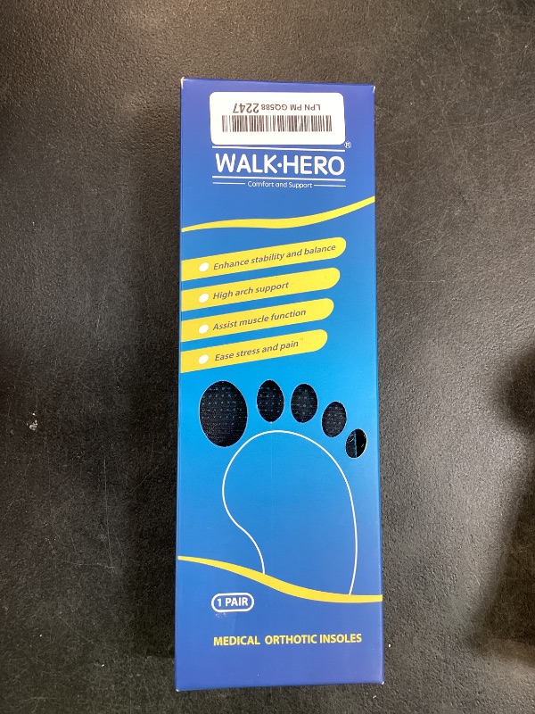 Photo 1 of Inserts Relieve Plantar Fasciitis - Flat Feet Insoles Arch Supports, Orthotic Insoles for Foot Pain Arch Pain Reduce Muscle Fatigue Absorb Shock (Mens 6-6 1/2 | Womens 8-8 1/2)