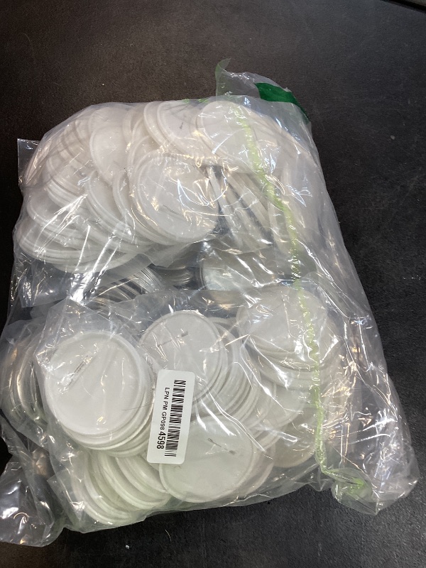 Photo 1 of 100 Sets 75mm/3inch Button Making Supplies, Pin Back Button Parts for Badge Maker Machine, Including Plastic Badge Pin Back Cover, Metal Covers,Blank Paper and Clear Plastic Film